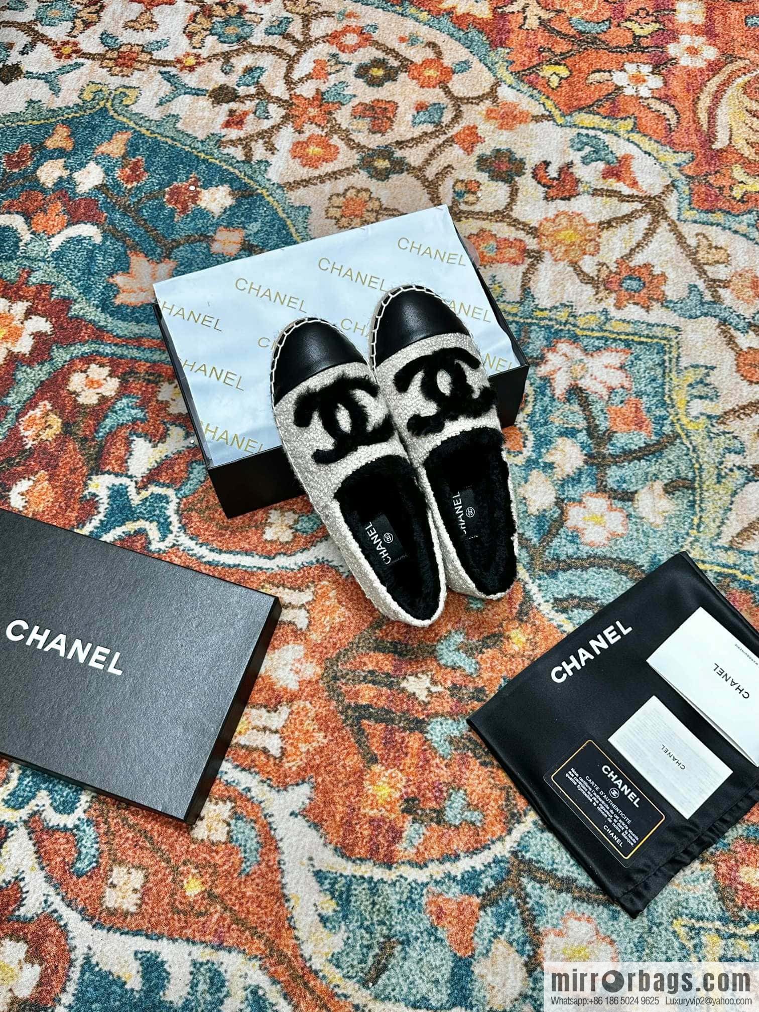 🐰🐰CHANEL 2023 autumn and winter new fisherman shoes loafers, top version