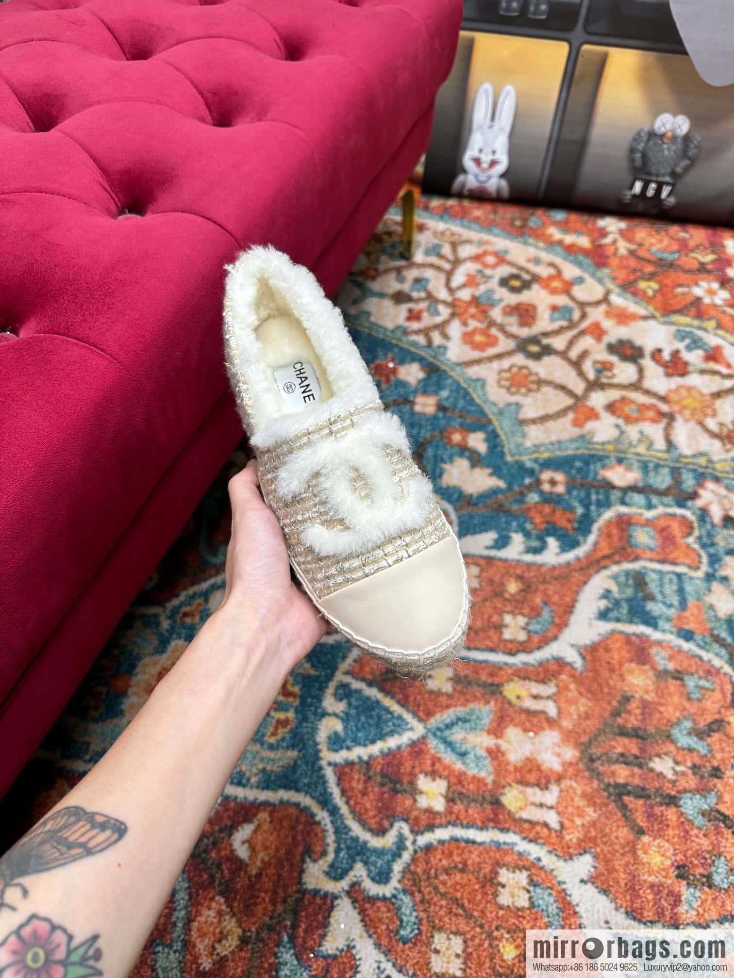 🐰🐰CHANEL 2023 autumn and winter new fisherman shoes loafers, top version