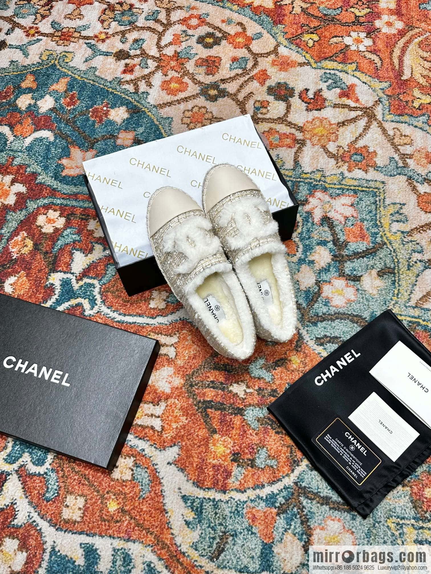 🐰🐰CHANEL 2023 autumn and winter new fisherman shoes loafers, top version