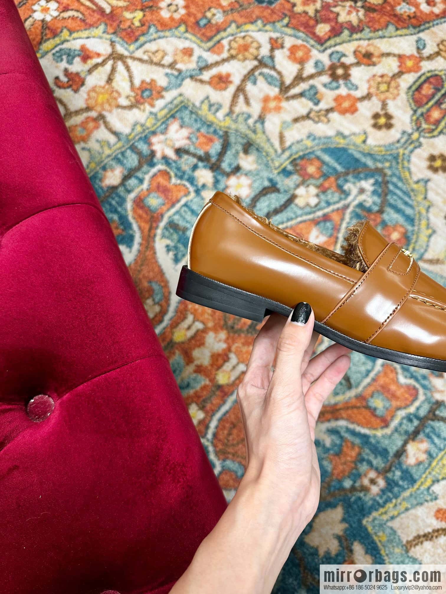 🐰🐰CELIN * E autumn and winter Arc de Triomphe loafers
