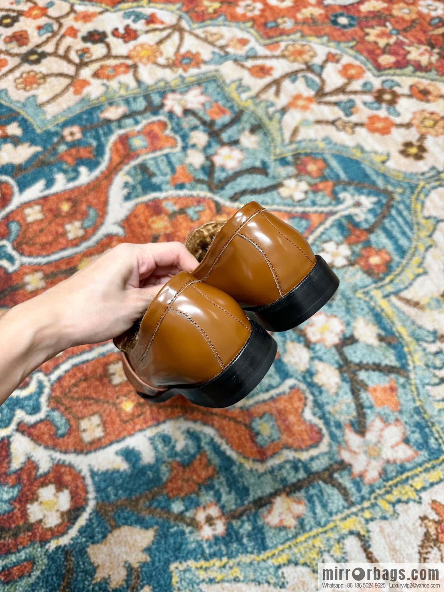 🐰🐰CELIN * E autumn and winter Arc de Triomphe loafers