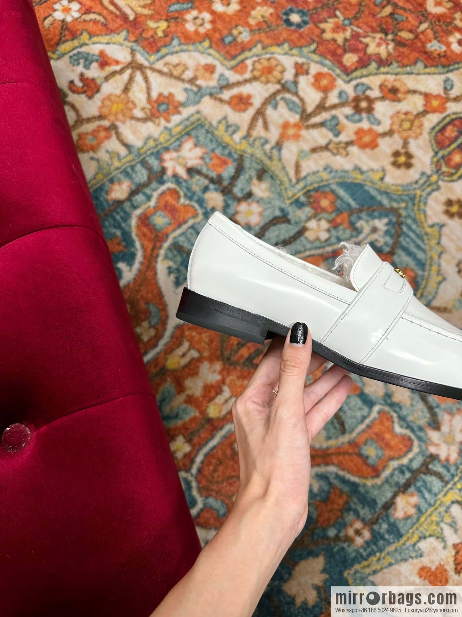 🐰🐰CELIN * E autumn and winter Arc de Triomphe loafers