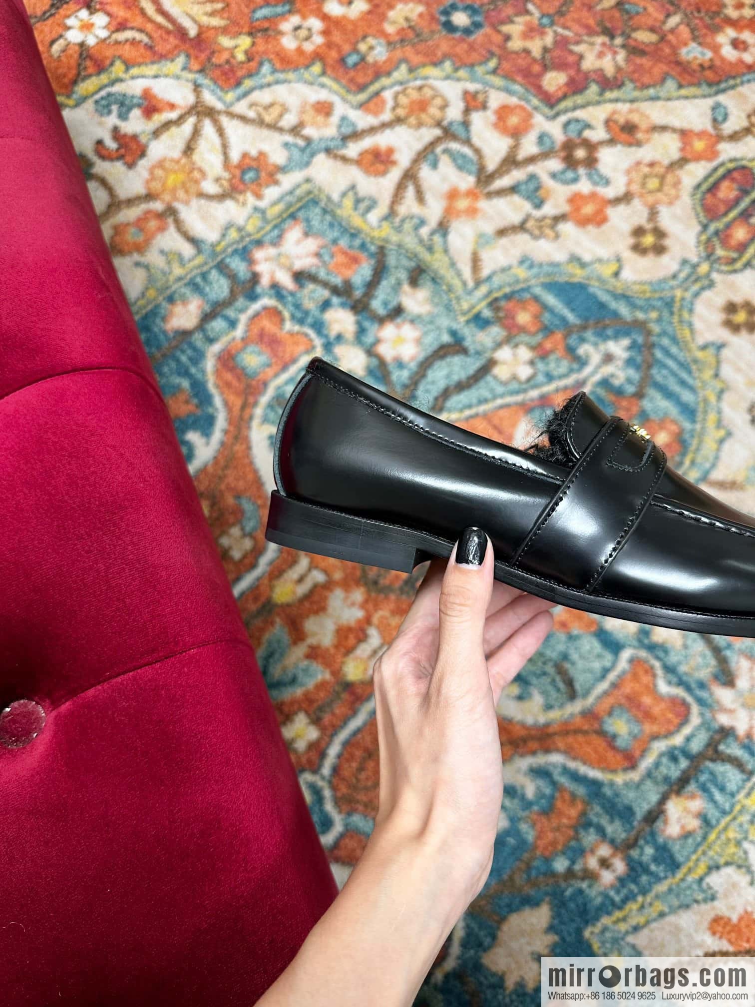 🐰🐰CELIN * E autumn and winter Arc de Triomphe loafers