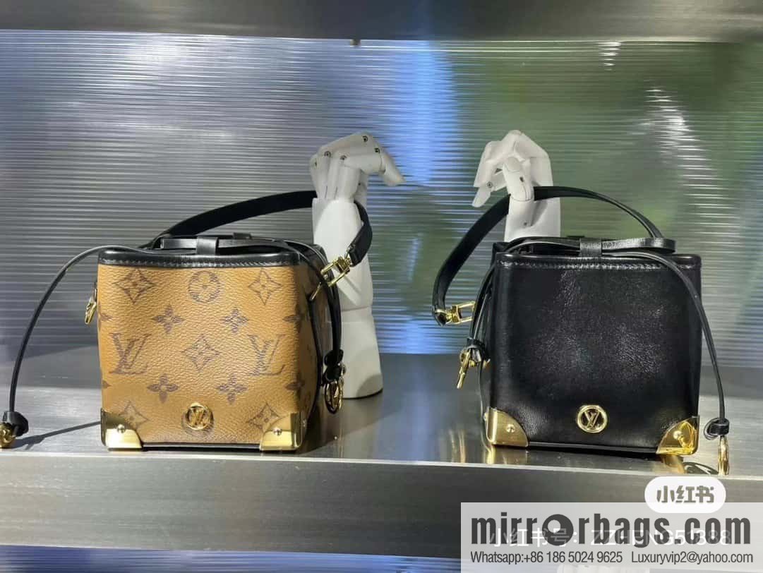 [Boutique‑grade] M82885 yellow flower mini bucket bag siu mai bag series Online Only handbag M82885 yellow flower (siu mai bag)
