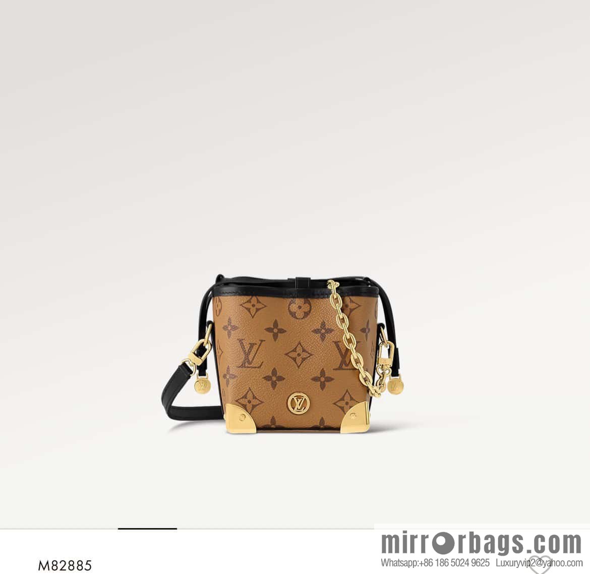 [Boutique‑grade] M82885 yellow flower mini bucket bag siu mai bag series Online Only handbag M82885 yellow flower (siu mai bag)