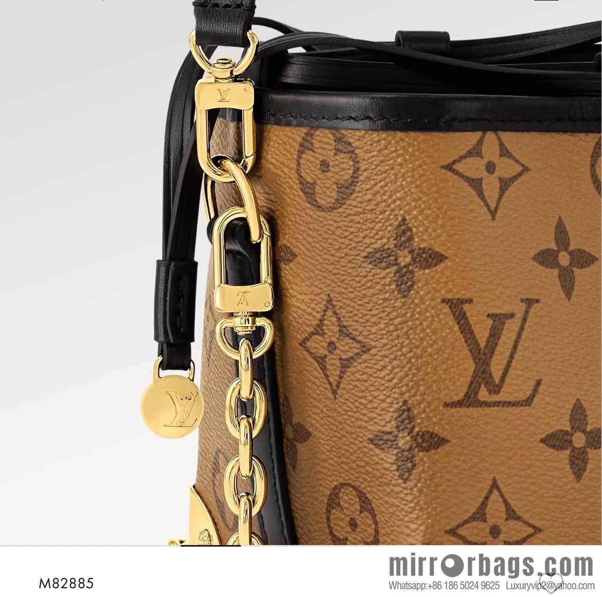 [Boutique‑grade] M82885 yellow flower mini bucket bag siu mai bag series Online Only handbag M82885 yellow flower (siu mai bag)