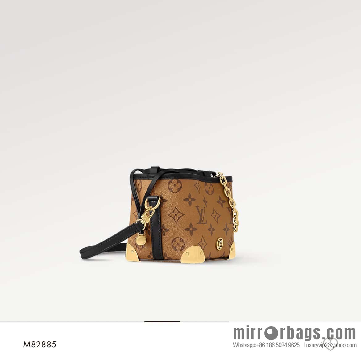 [Boutique‑grade] M82885 yellow flower mini bucket bag siu mai bag series Online Only handbag M82885 yellow flower (siu mai bag)