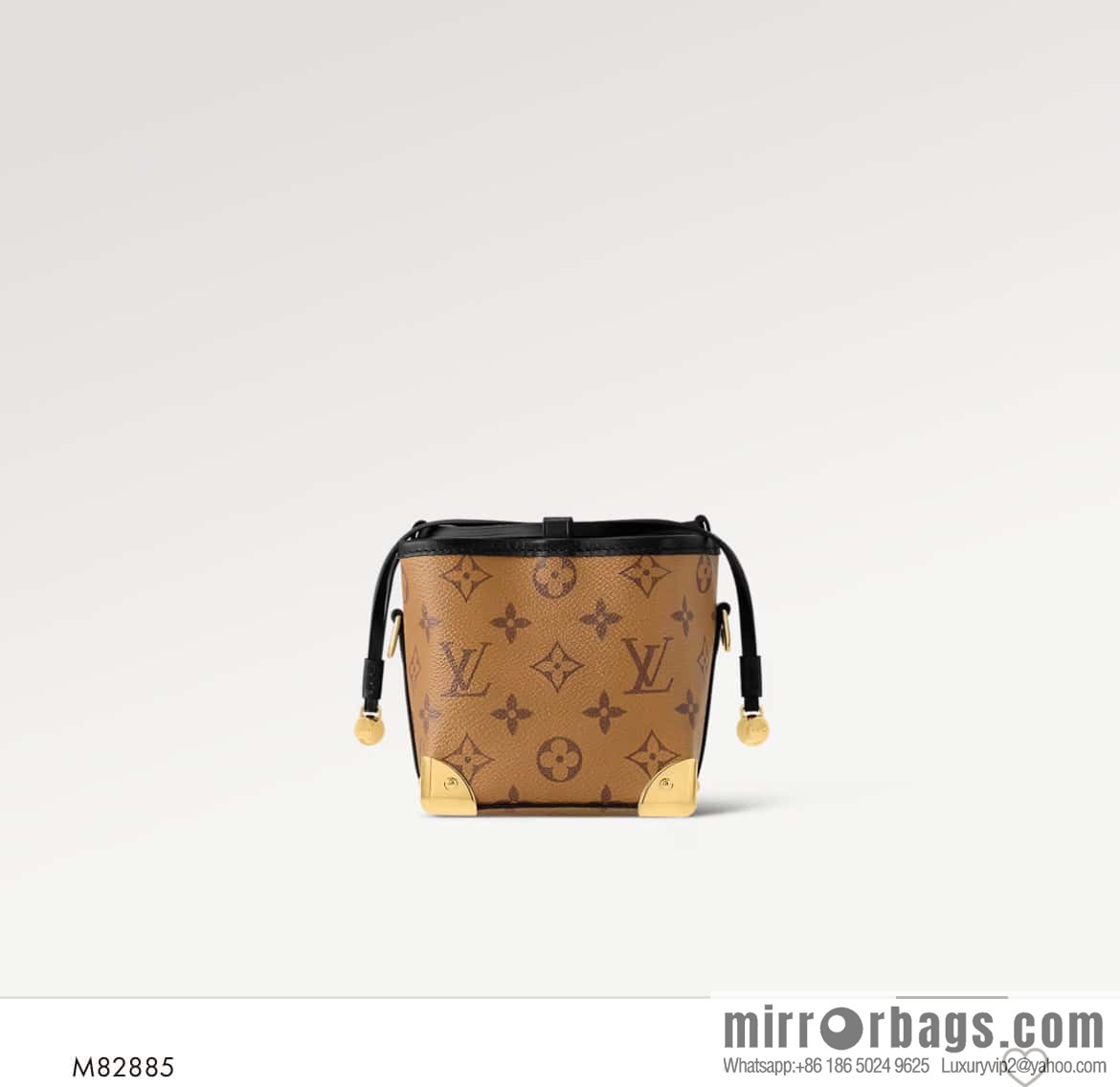 [Boutique‑grade] M82885 yellow flower mini bucket bag siu mai bag series Online Only handbag M82885 yellow flower (siu mai bag)