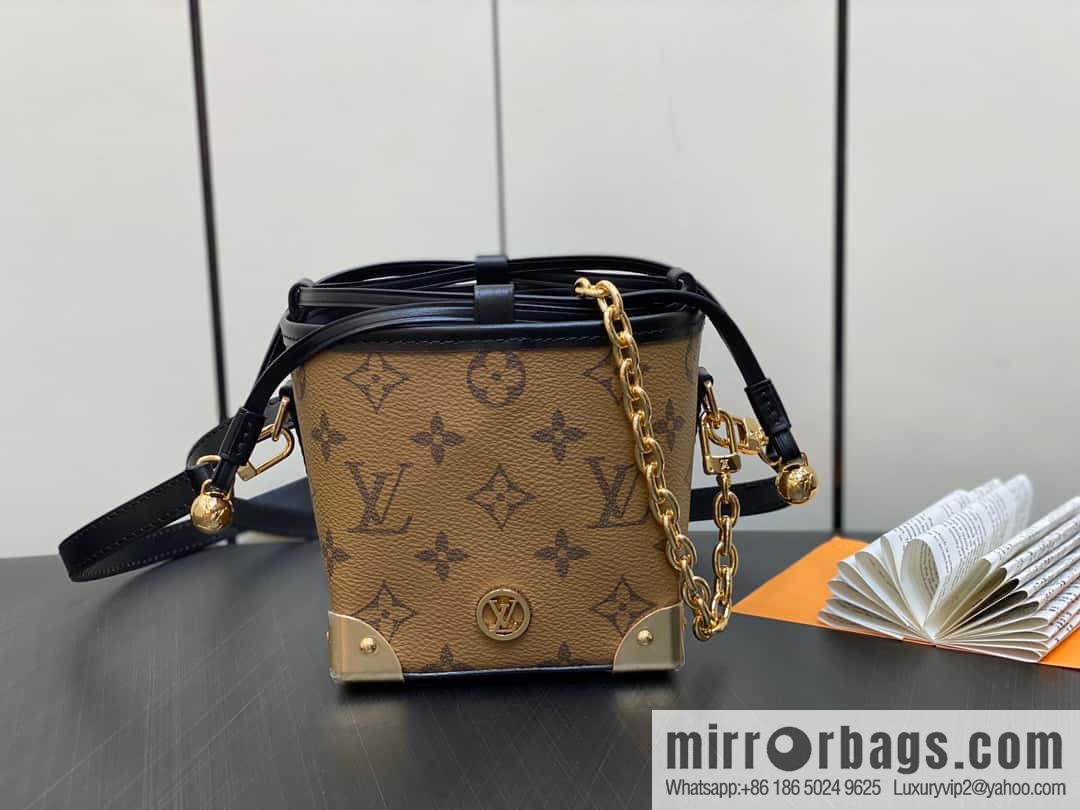 [Boutique‑grade] M82885 yellow flower mini bucket bag siu mai bag series Online Only handbag M82885 yellow flower (siu mai bag)