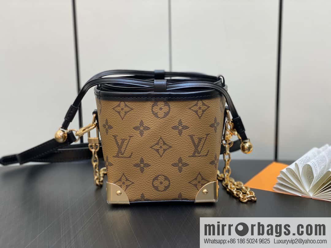 [Boutique‑grade] M82885 yellow flower mini bucket bag siu mai bag series Online Only handbag M82885 yellow flower (siu mai bag)