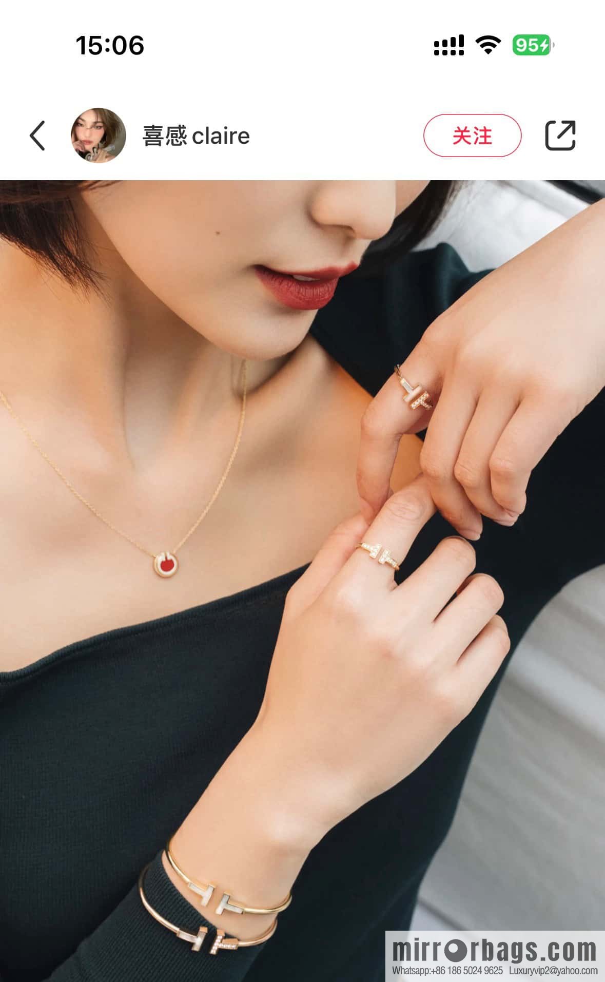 Double white shell model, white shell with diamond model ☀️ original order ☀️ Tiffany & co Tiffany, classic T series, white shell with diamond silver rose gold double T bracelet ☀️