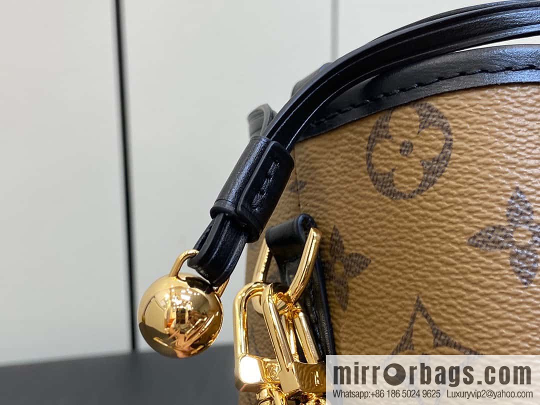 [Boutique‑grade] M82885 yellow flower mini bucket bag siu mai bag series Online Only handbag M82885 yellow flower (siu mai bag)