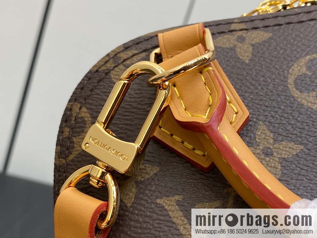 [Premium‑quality] M82717 monogram mini shell bag series New launch Nano Alma handbag