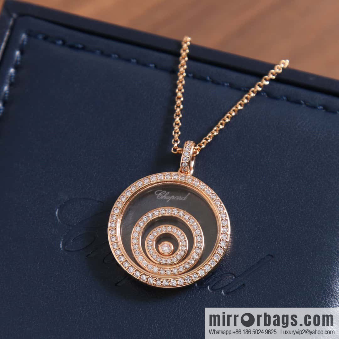 Chopard HAPPY SPIRIT full diamond round, necklace