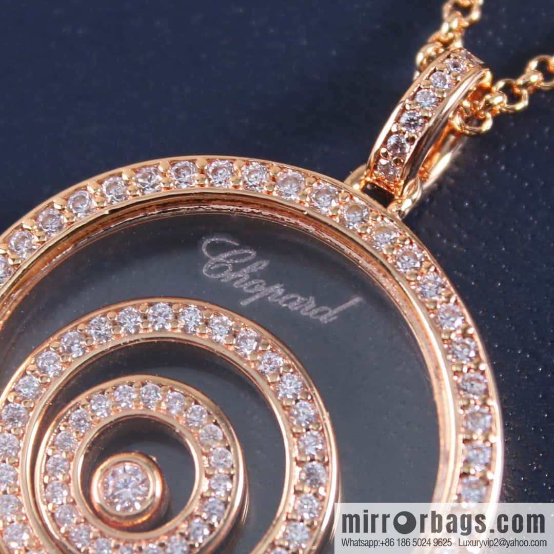 Chopard HAPPY SPIRIT full diamond round, necklace