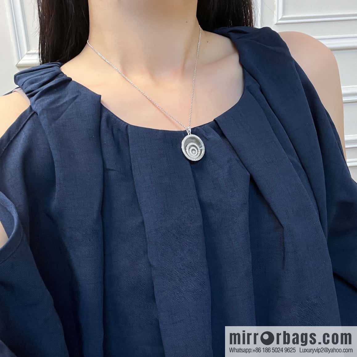 Chopard HAPPY SPIRIT full diamond round, necklace