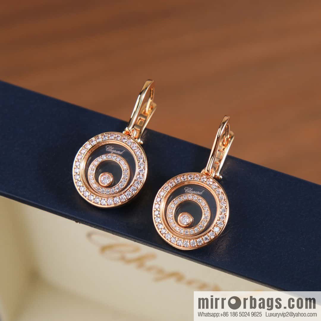 Chopard HAPPY SPIRIT round, stud earrings