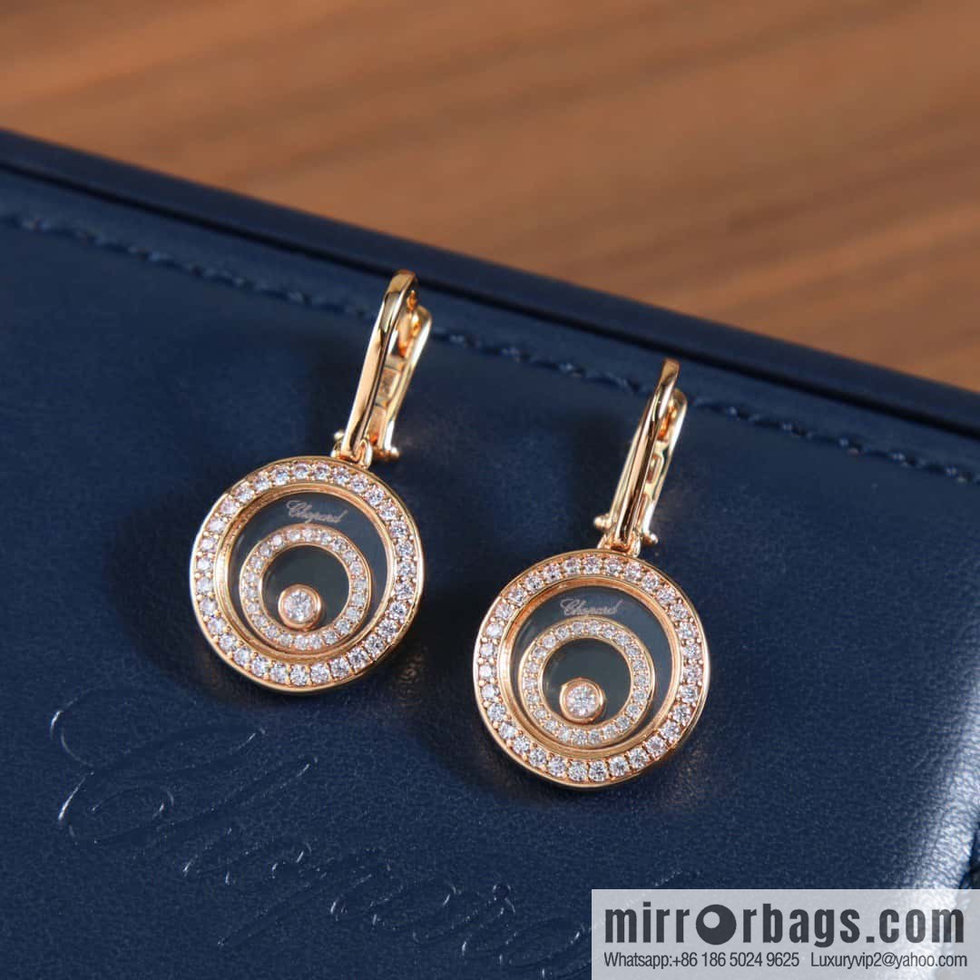 Chopard HAPPY SPIRIT round, stud earrings