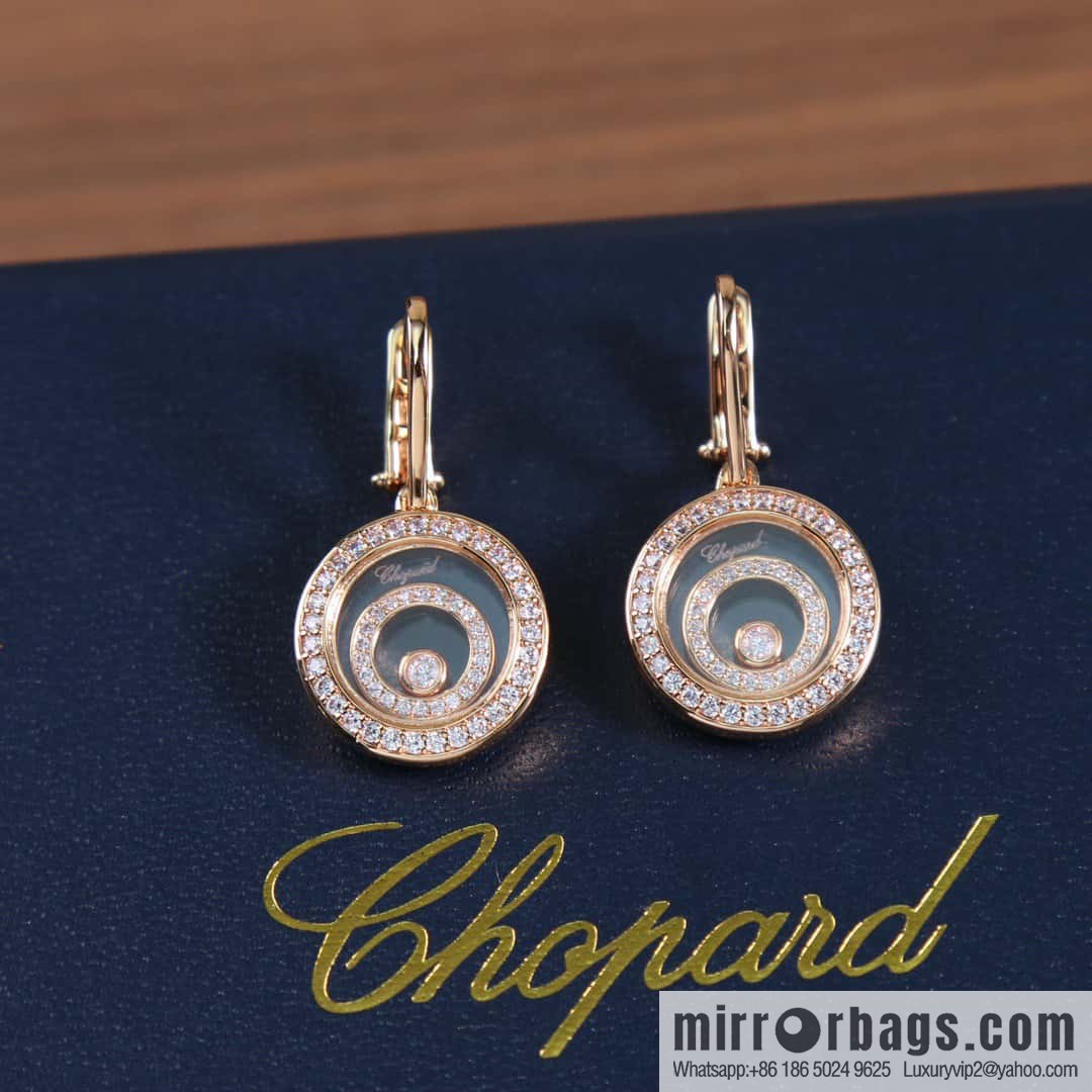 Chopard HAPPY SPIRIT round, stud earrings