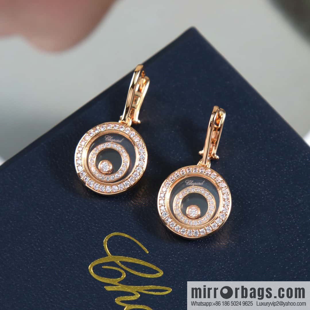 Chopard HAPPY SPIRIT round, stud earrings