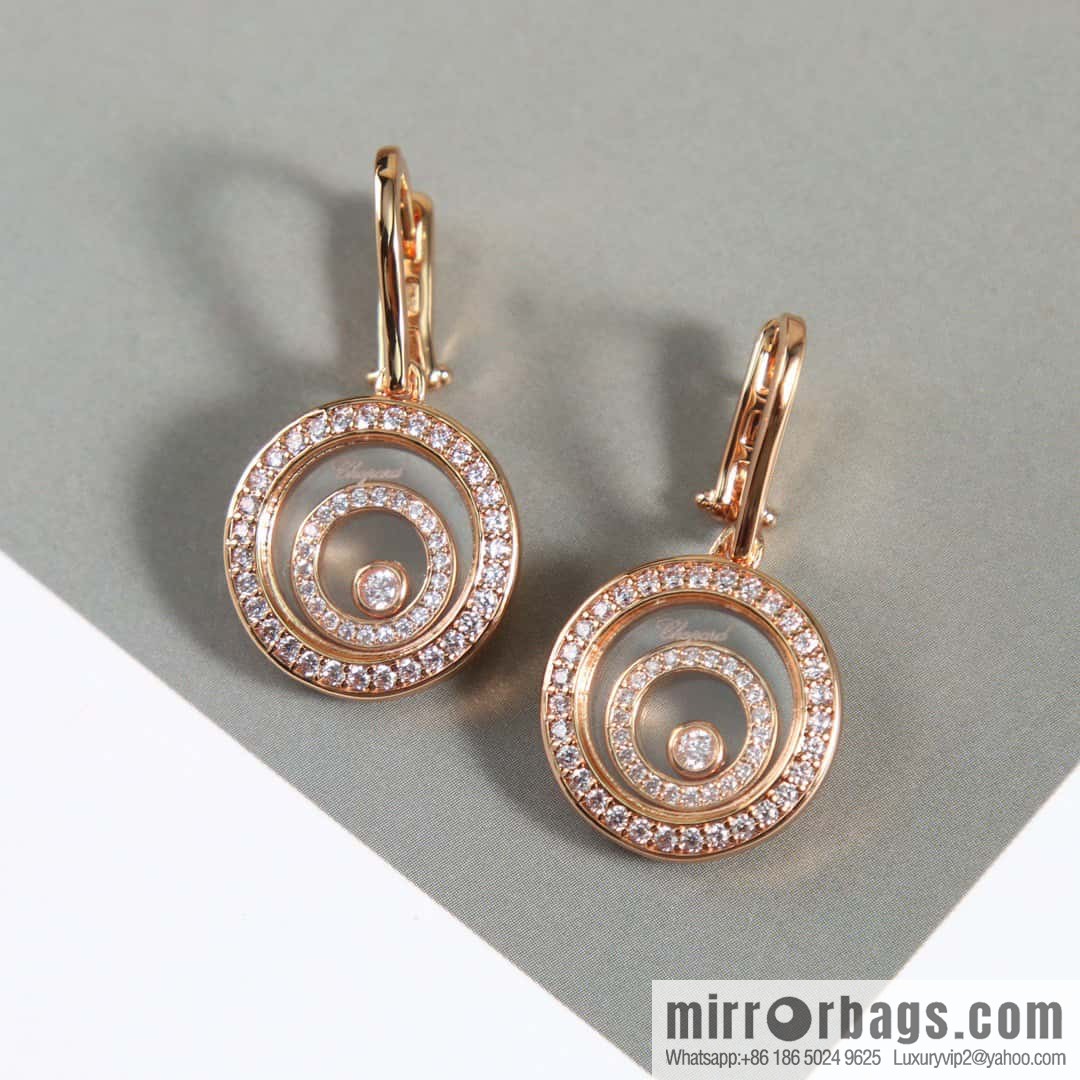 Chopard HAPPY SPIRIT round, stud earrings