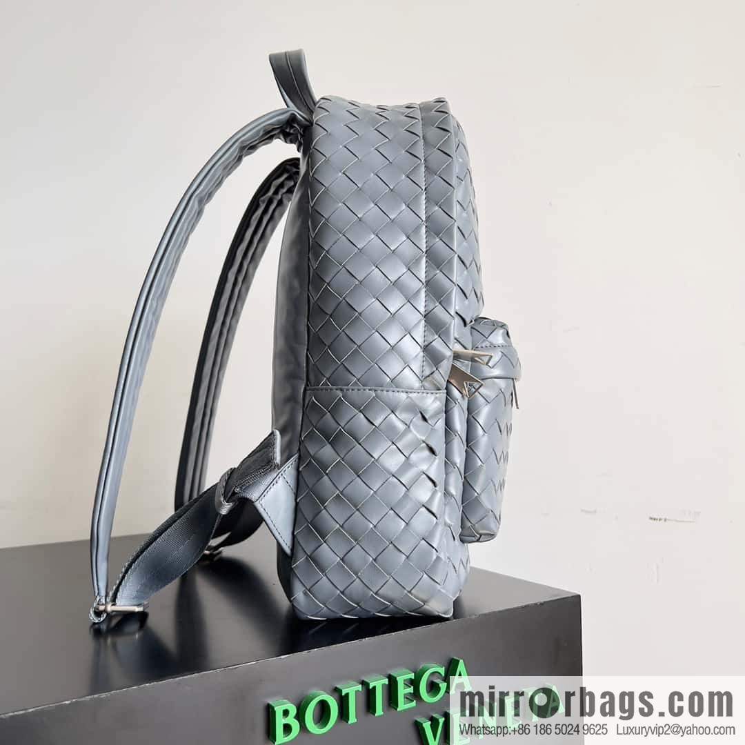 #Bv new men's backpack 730728 classic woven backpack model number: 730728 lightning gray