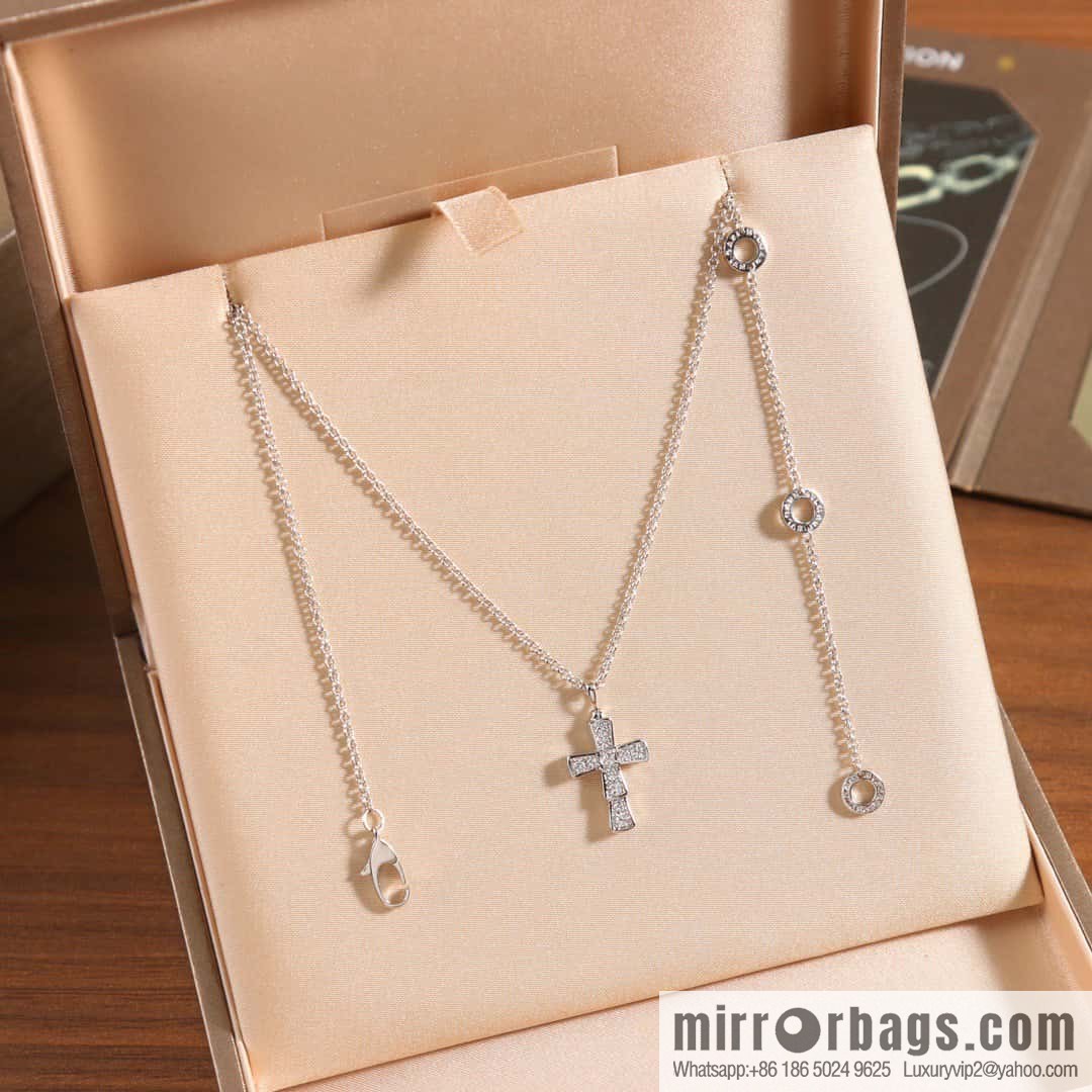 ❗️New ❗️ ☀ BVLGARI New CROCE PENDANTS Cross Necklace ☀