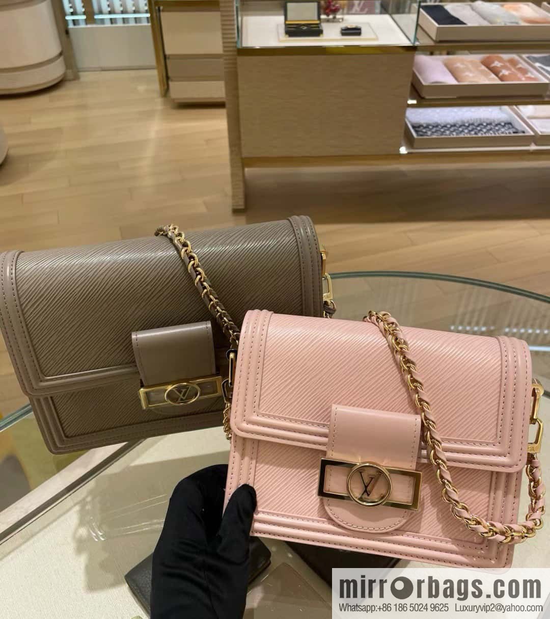 [Boutique‑grade] M23558 pink epi Dauphine series Dauphine mini handbag M23559