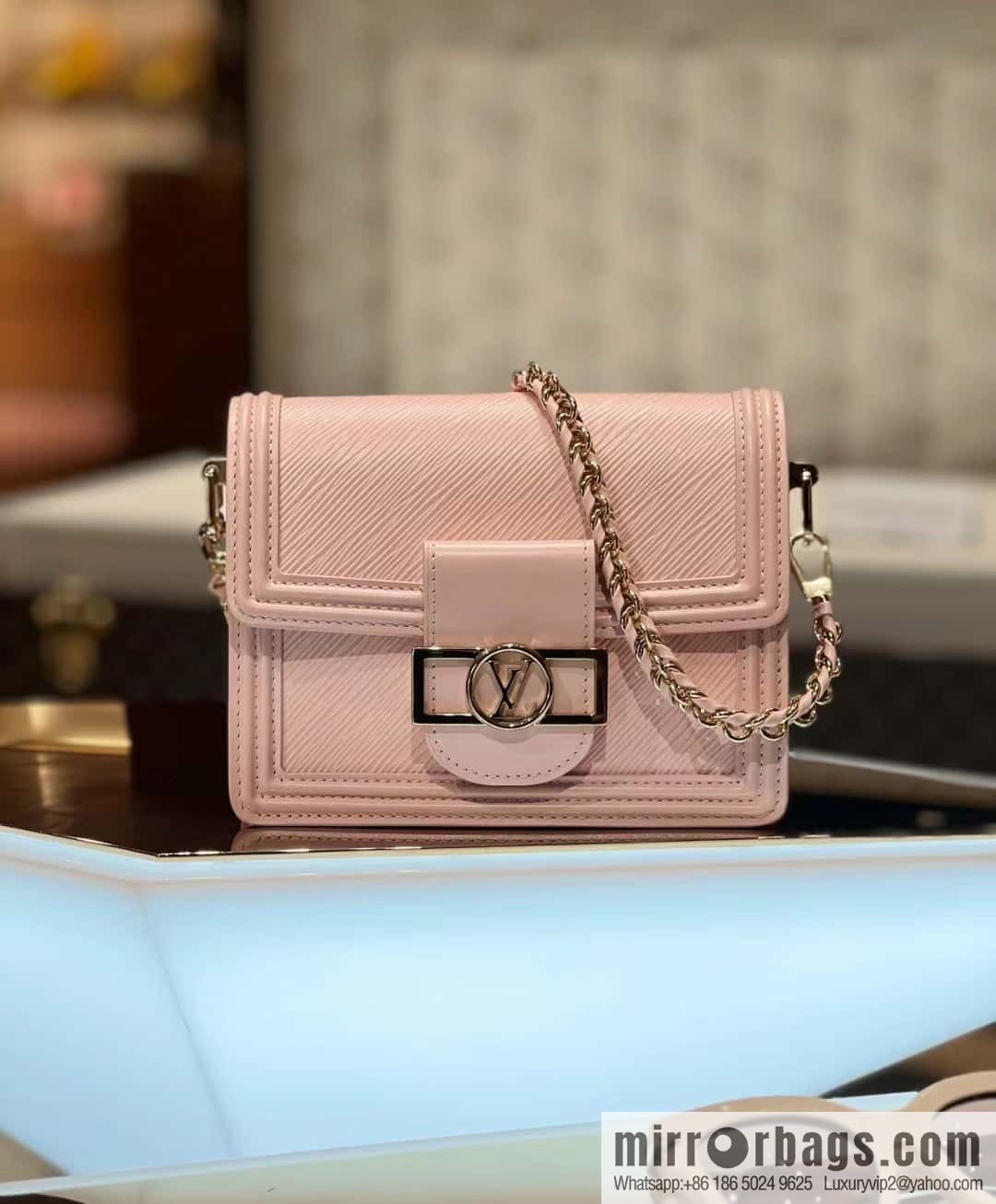 [Boutique‑grade] M23558 pink epi Dauphine series Dauphine mini handbag M23559
