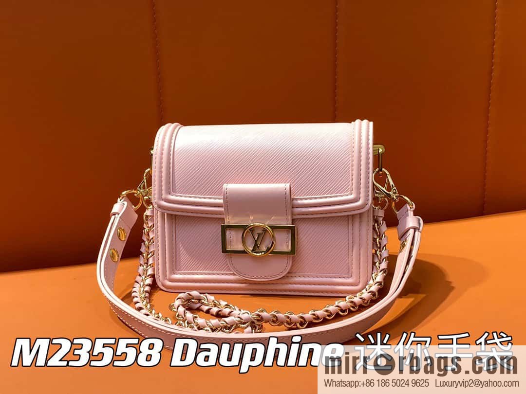 [Boutique‑grade] M23558 pink epi Dauphine series Dauphine mini handbag M23559
