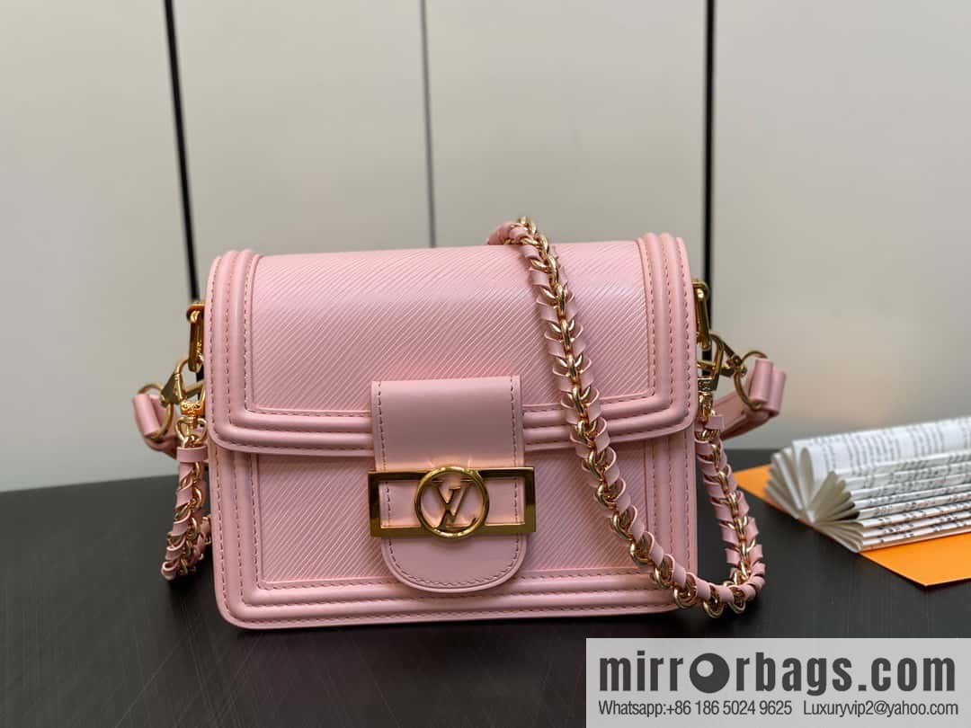 [Boutique‑grade] M23558 pink epi Dauphine series Dauphine mini handbag M23559