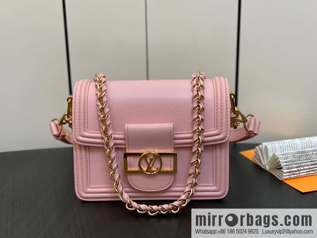 [Boutique‑grade] M23558 pink epi Dauphine series Dauphine mini handbag M23559