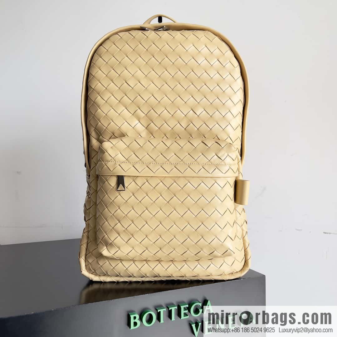 Large~ BV new woven backpack model number: 730732 oat color
