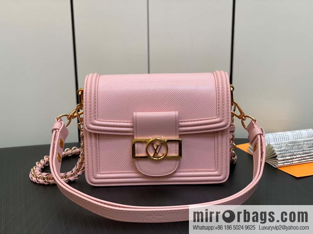 [Boutique‑grade] M23558 pink epi Dauphine series Dauphine mini handbag M23559