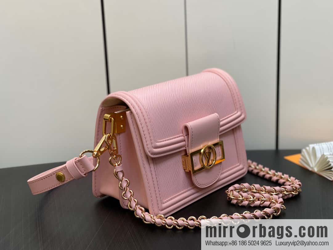 [Boutique‑grade] M23558 pink epi Dauphine series Dauphine mini handbag M23559