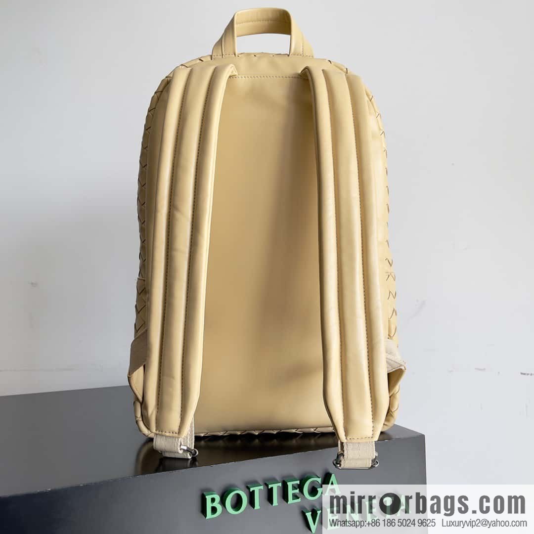 Large~ BV new woven backpack model number: 730732 oat color