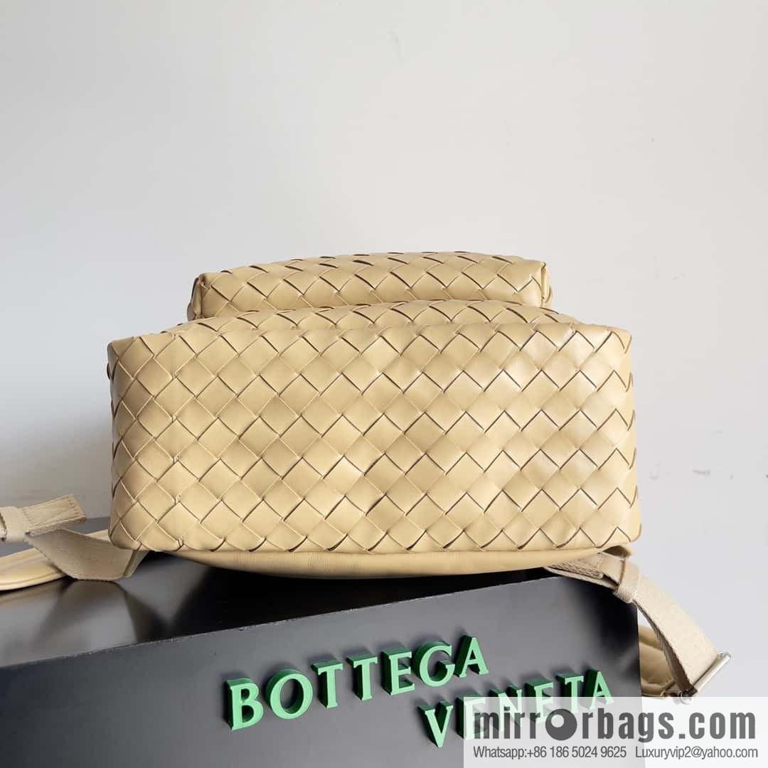 Large~ BV new woven backpack model number: 730732 oat color