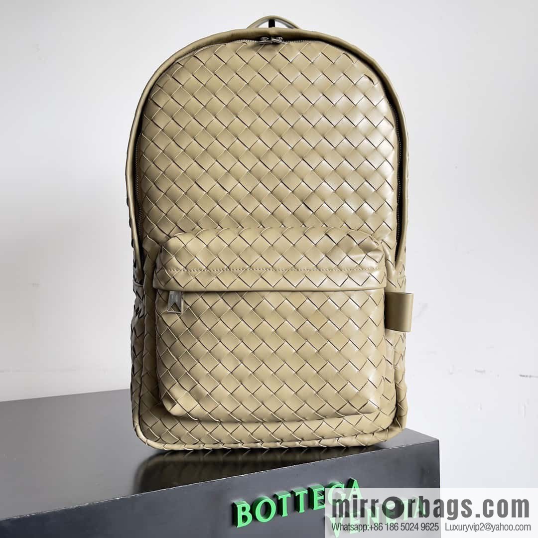 Large~ BV new woven backpack model number: 730732 taupe
