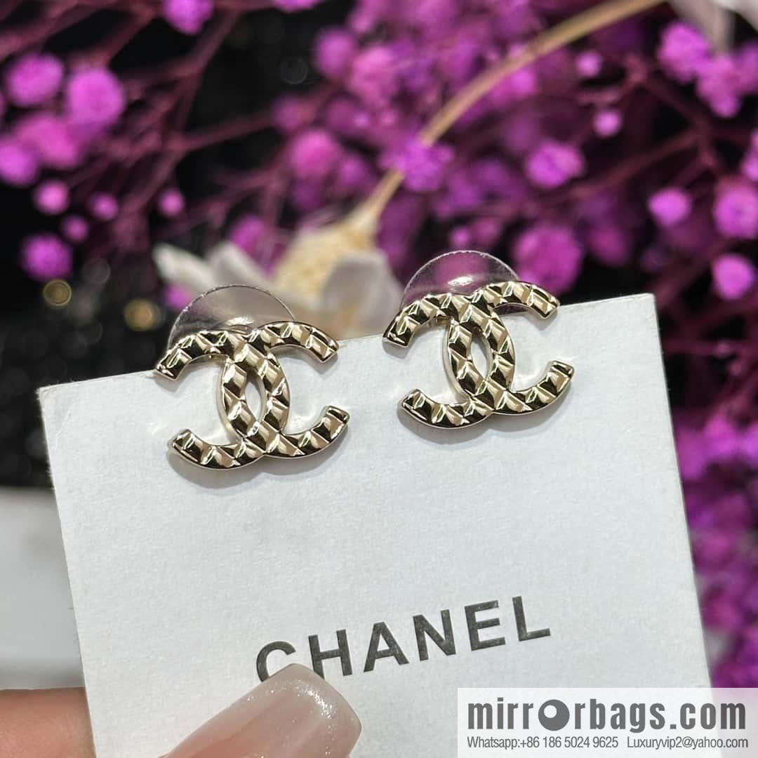 ❗️New ❗️ Chanel stud earrings ☀️ original order ☀️ new ☑️ Chanel CHANEL gold diamond stud earrings ☀️