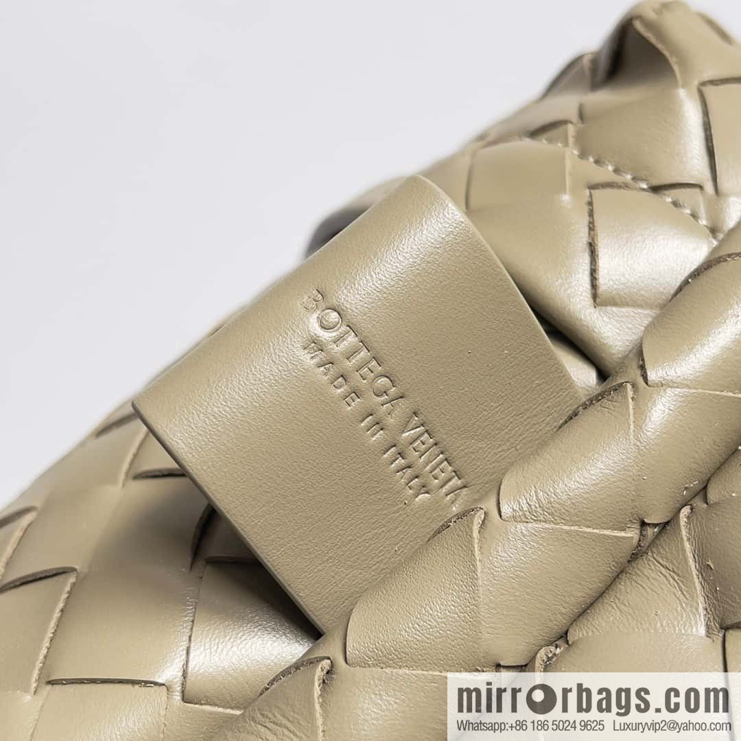 Large~ BV new woven backpack model number: 730732 taupe