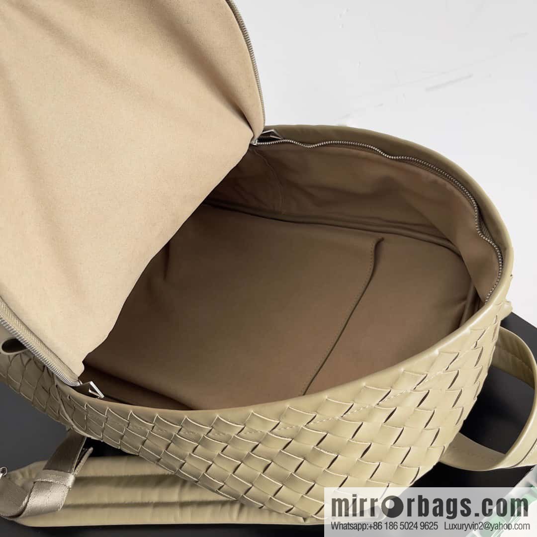 Large~ BV new woven backpack model number: 730732 taupe