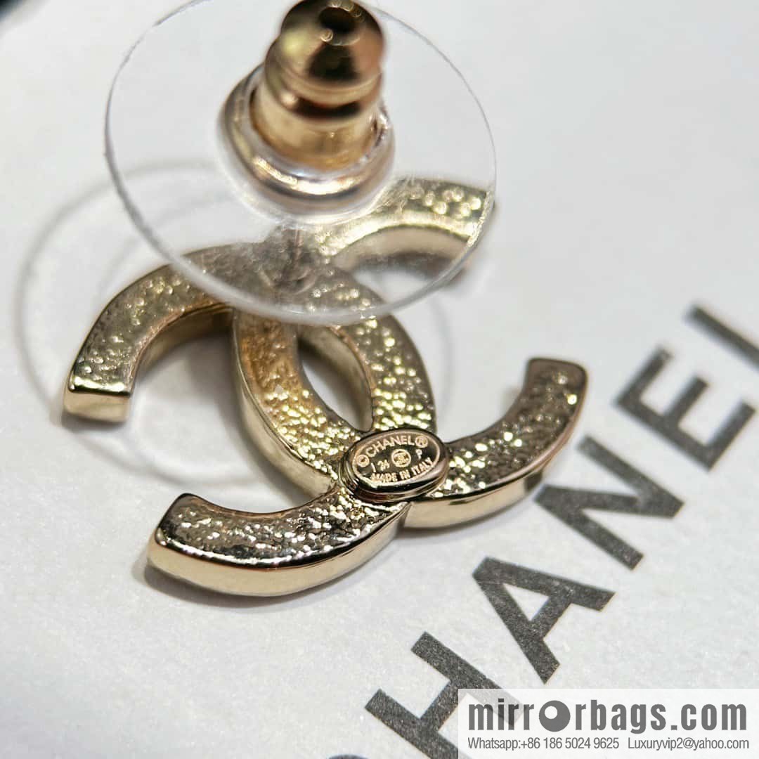 ❗️New ❗️ Chanel stud earrings ☀️ original order ☀️ new ☑️ Chanel CHANEL gold diamond stud earrings ☀️