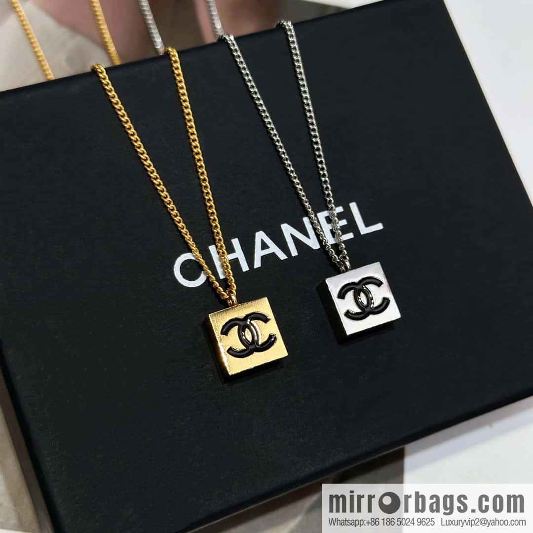 ❗️New ❗️ Chanel necklace ☀️ new ☑️ Chanel medieval series square double c necklace ☀️