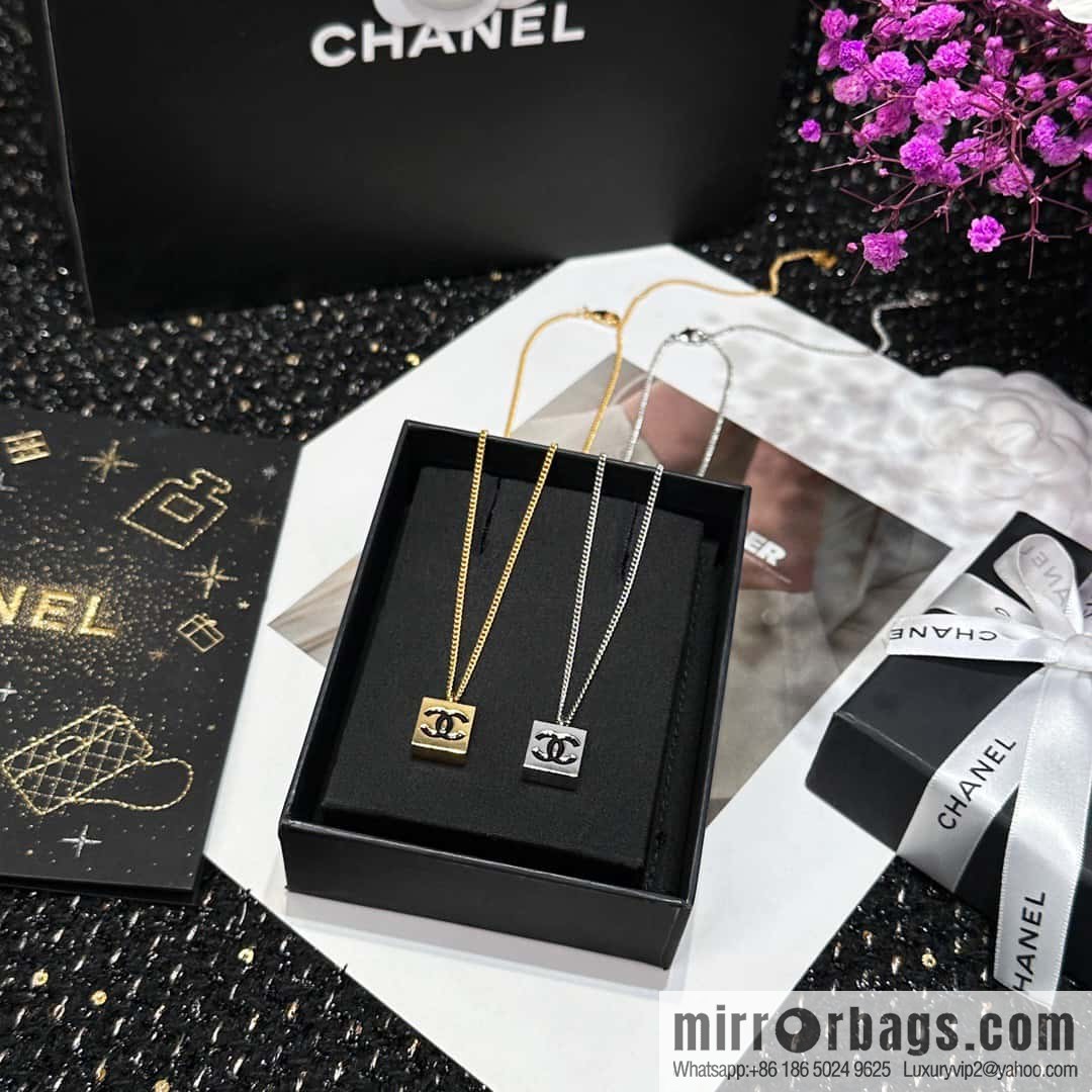 ❗️New ❗️ Chanel necklace ☀️ new ☑️ Chanel medieval series square double c necklace ☀️