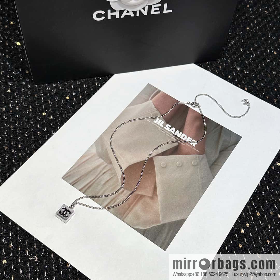 ❗️New ❗️ Chanel necklace ☀️ new ☑️ Chanel medieval series square double c necklace ☀️
