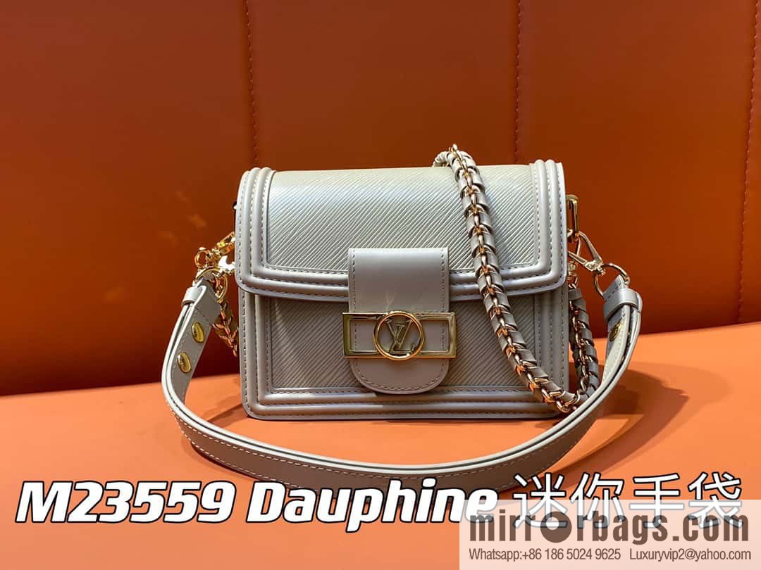 [Boutique‑grade] M23559 khaki epi Dauphine series Dauphine mini handbag