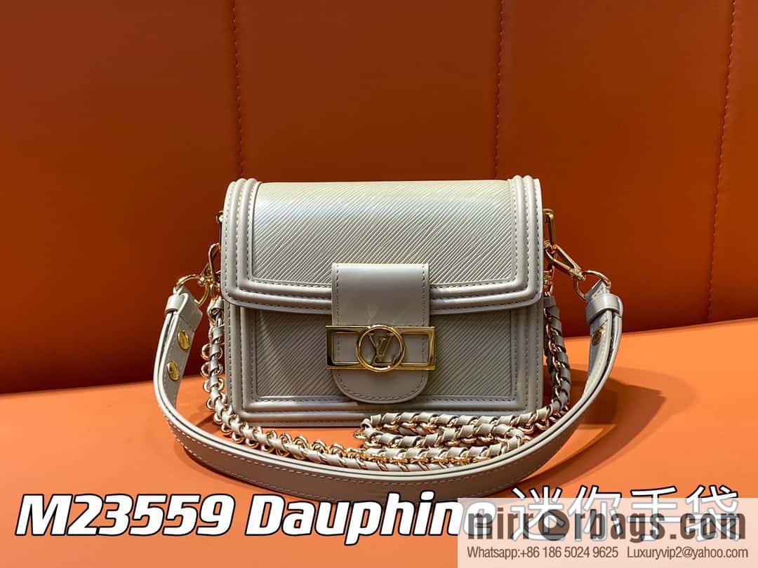[Boutique‑grade] M23559 khaki epi Dauphine series Dauphine mini handbag