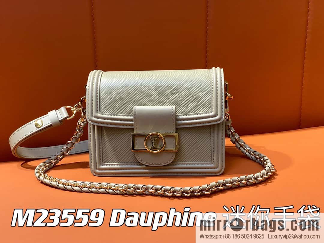 [Boutique‑grade] M23559 khaki epi Dauphine series Dauphine mini handbag
