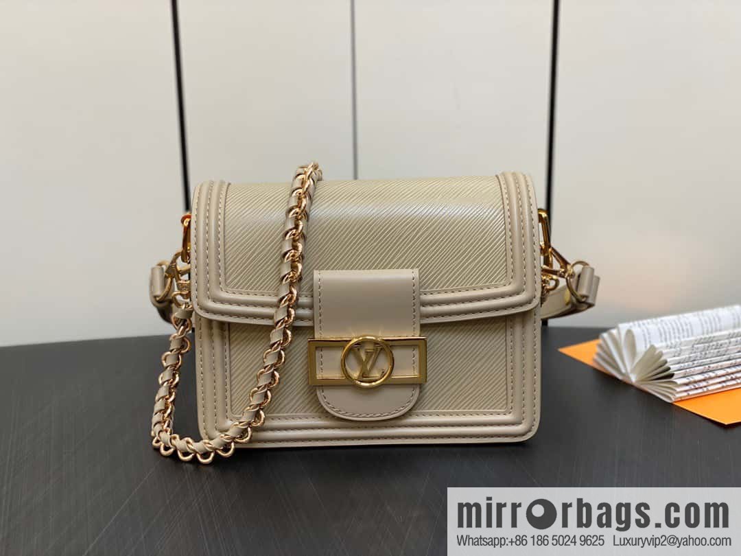 [Boutique‑grade] M23559 khaki epi Dauphine series Dauphine mini handbag