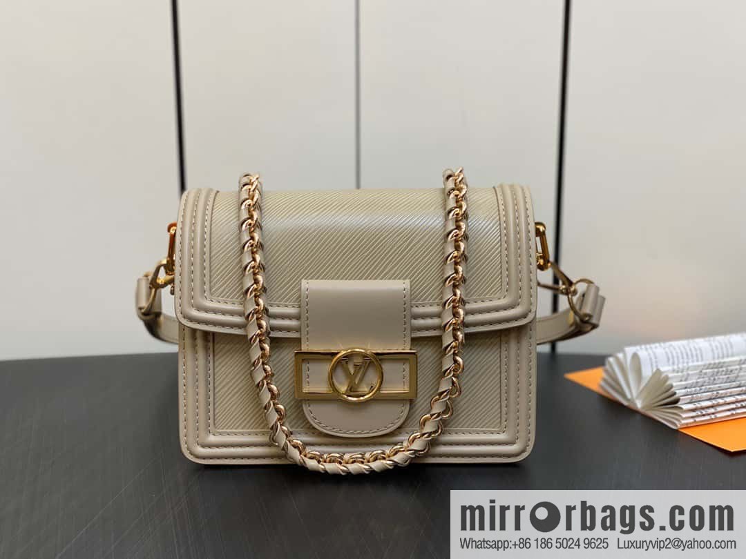 [Boutique‑grade] M23559 khaki epi Dauphine series Dauphine mini handbag